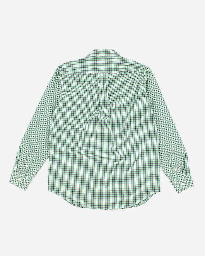 00s Chaps Green Check Shirt - Youth XL