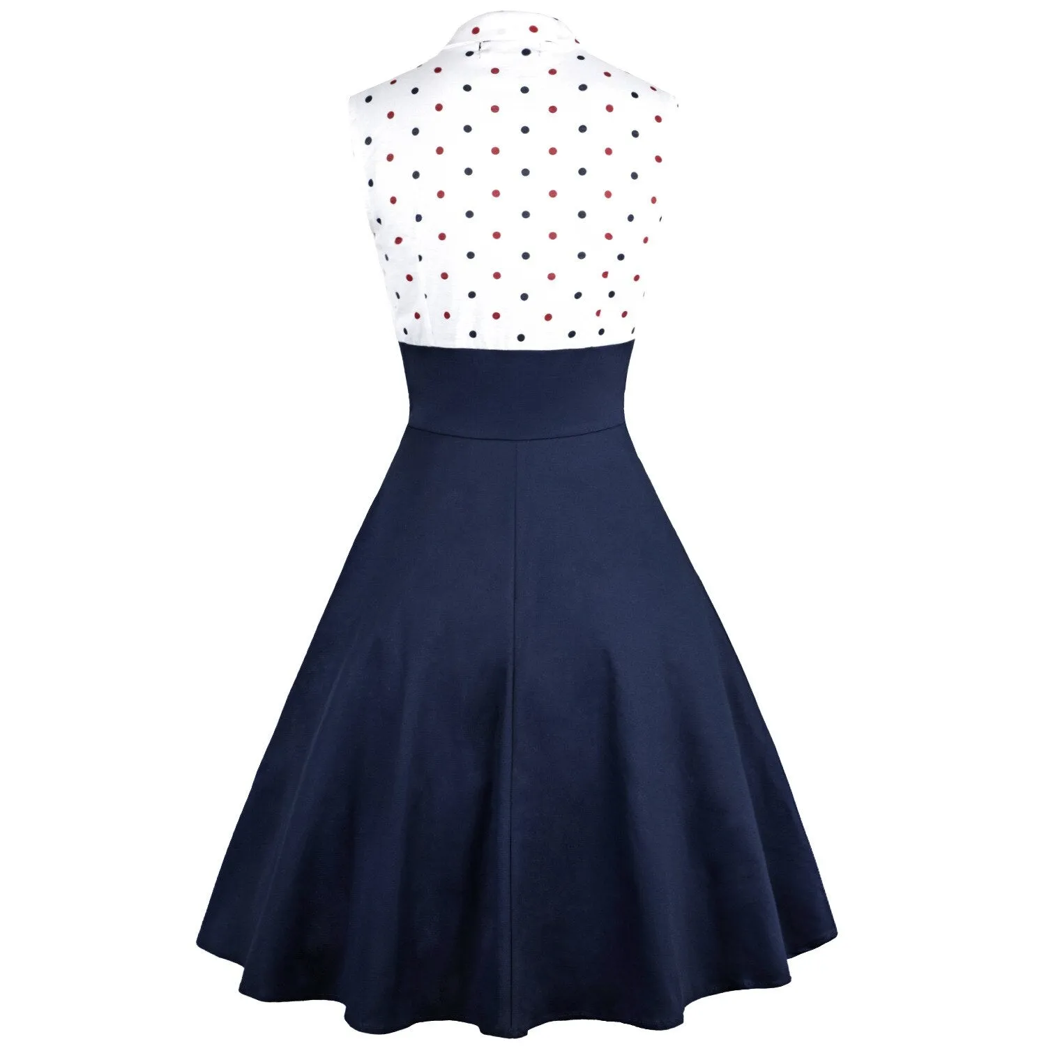 50s 60s Two Pieces Set Women 2021 Autumn 3/4 Sleeve Polka Dot Print Vintage Rockabilly Pin Up Ladies Party dresses With Belt 3XL