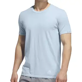 adidas 25-7 Short Sleeve Mens Running Top - Blue