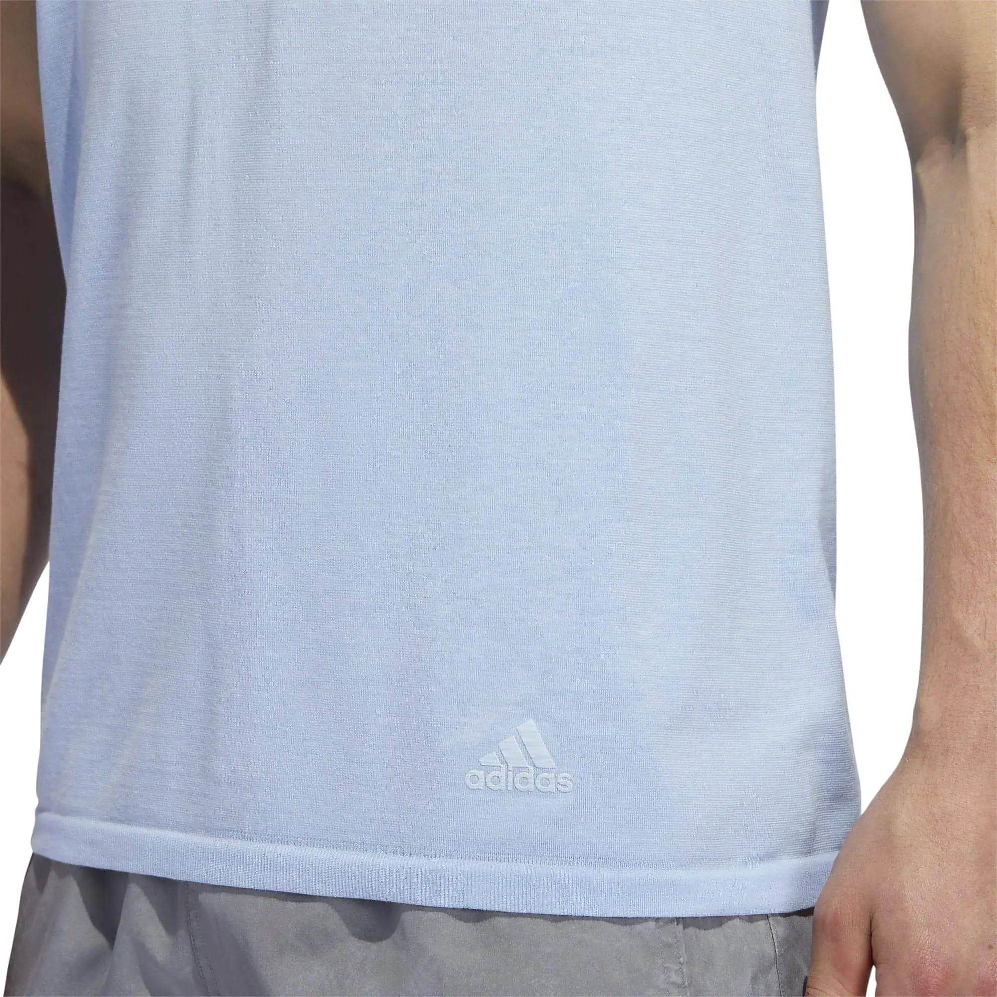 adidas 25-7 Short Sleeve Mens Running Top - Blue