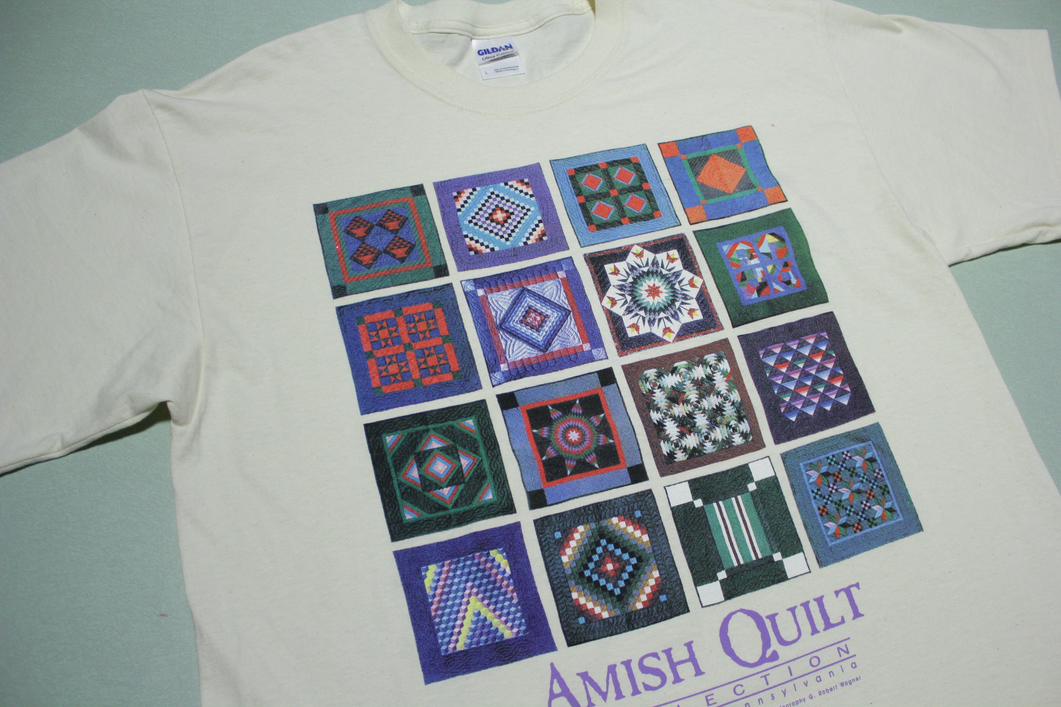 Amish Quilt Collection Lancaster 2001 Vintage T-Shirt