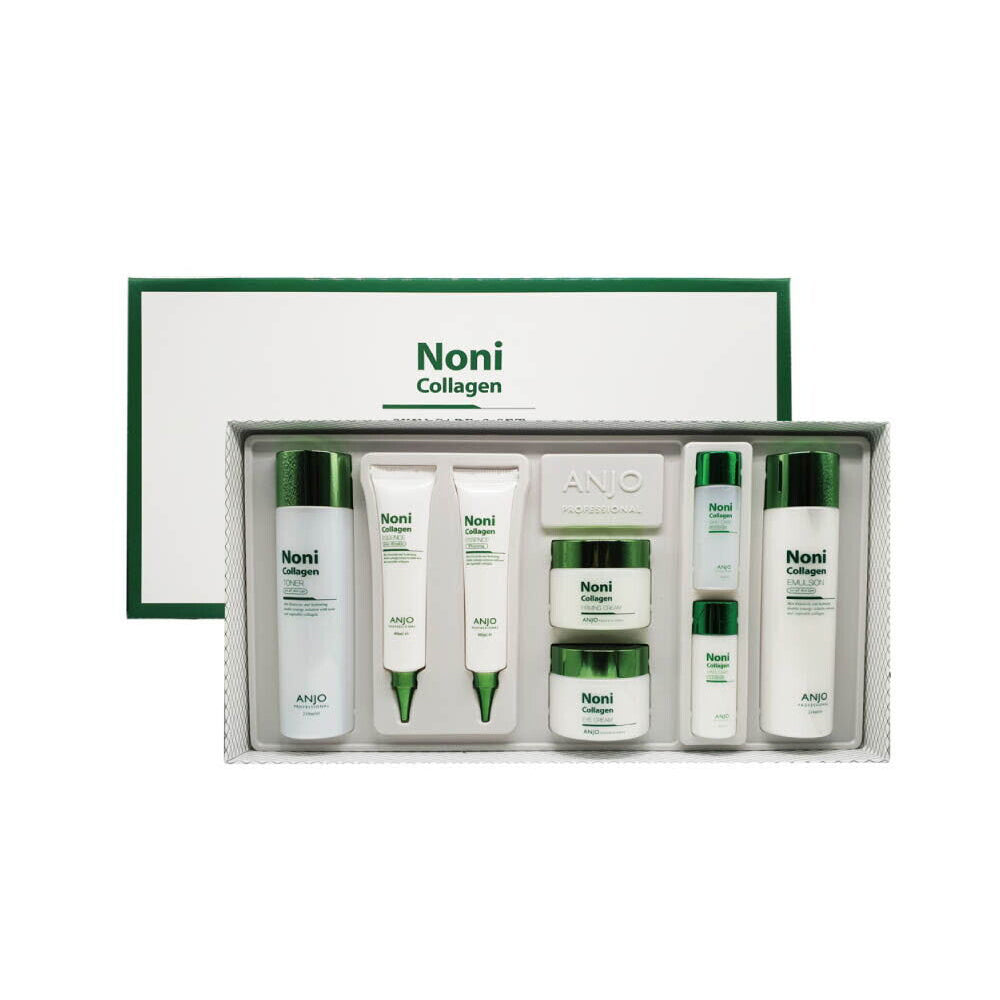 Anjo Noni Collagen 6pcs Special Skin care Set Anti Aging Wrinkle care Elastic anti-oxidant facial Soothing Nutrition skin care K