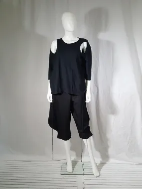 Ann Demeulemeester black jumper with extra armholes — spring 1999