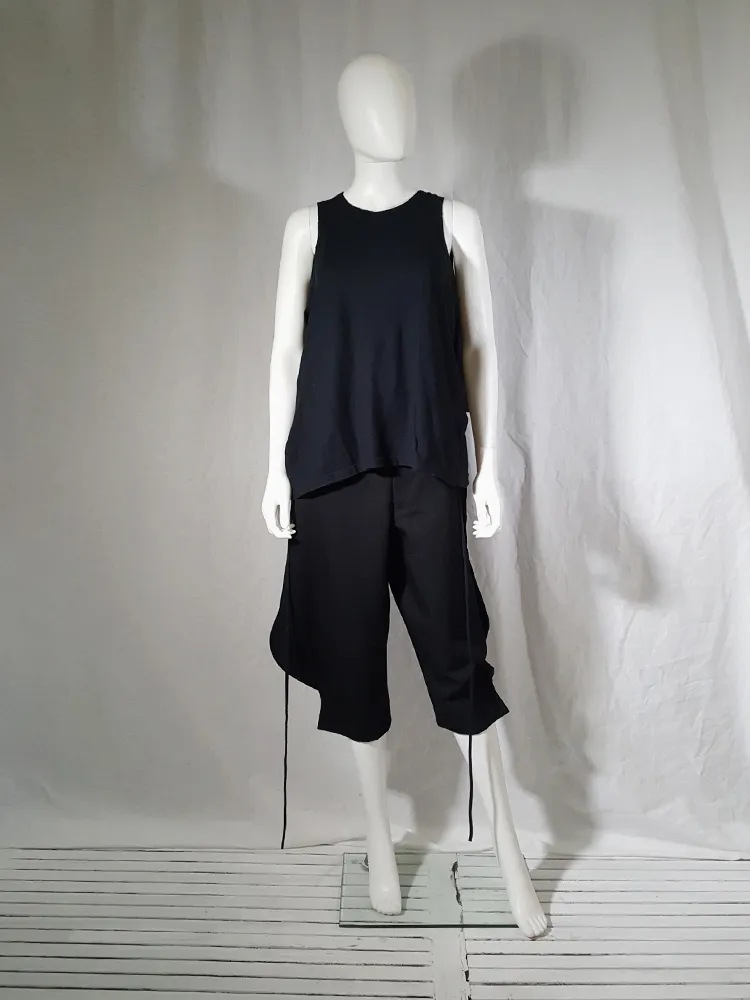 Ann Demeulemeester black jumper with extra armholes — spring 1999