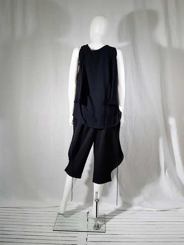 Ann Demeulemeester black jumper with extra armholes — spring 1999