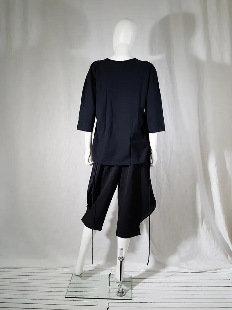 Ann Demeulemeester black jumper with extra armholes — spring 1999