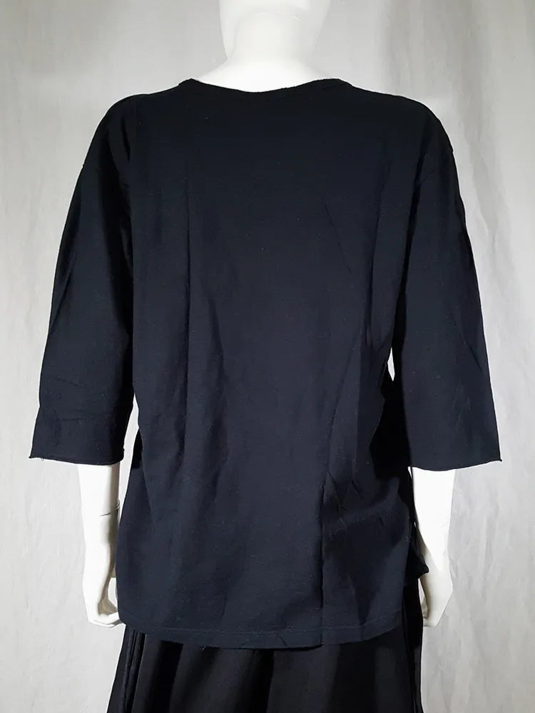 Ann Demeulemeester black jumper with extra armholes — spring 1999