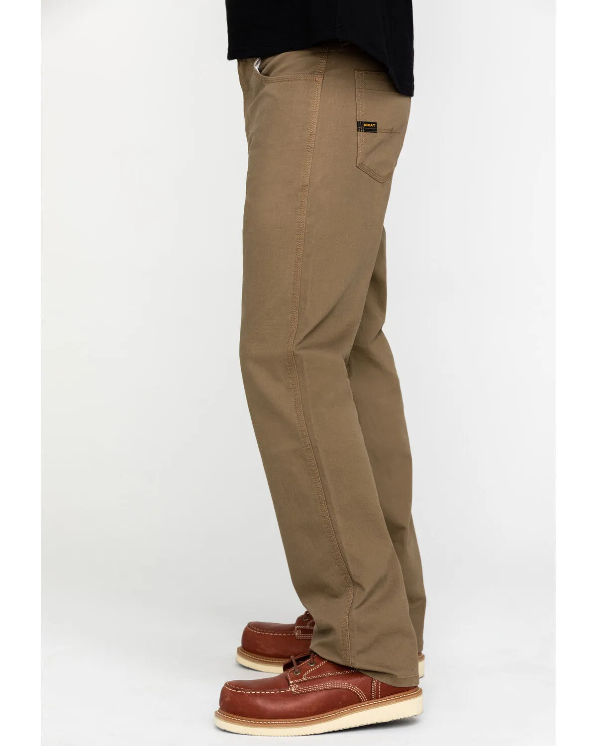 Ariat Men's Khaki Rebar M4 Made Tough Durastretch Straight Leg Work Pants