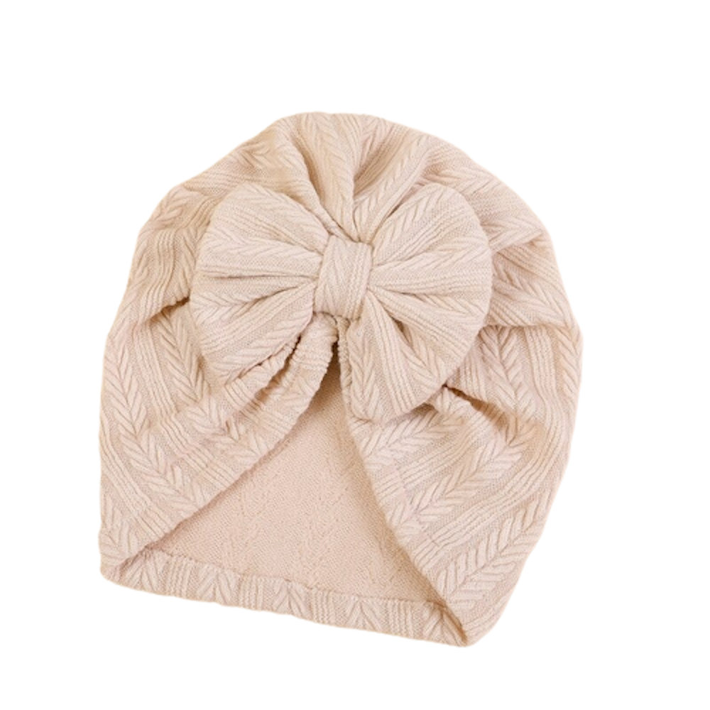 Baby Myla Bow Turban in Cream