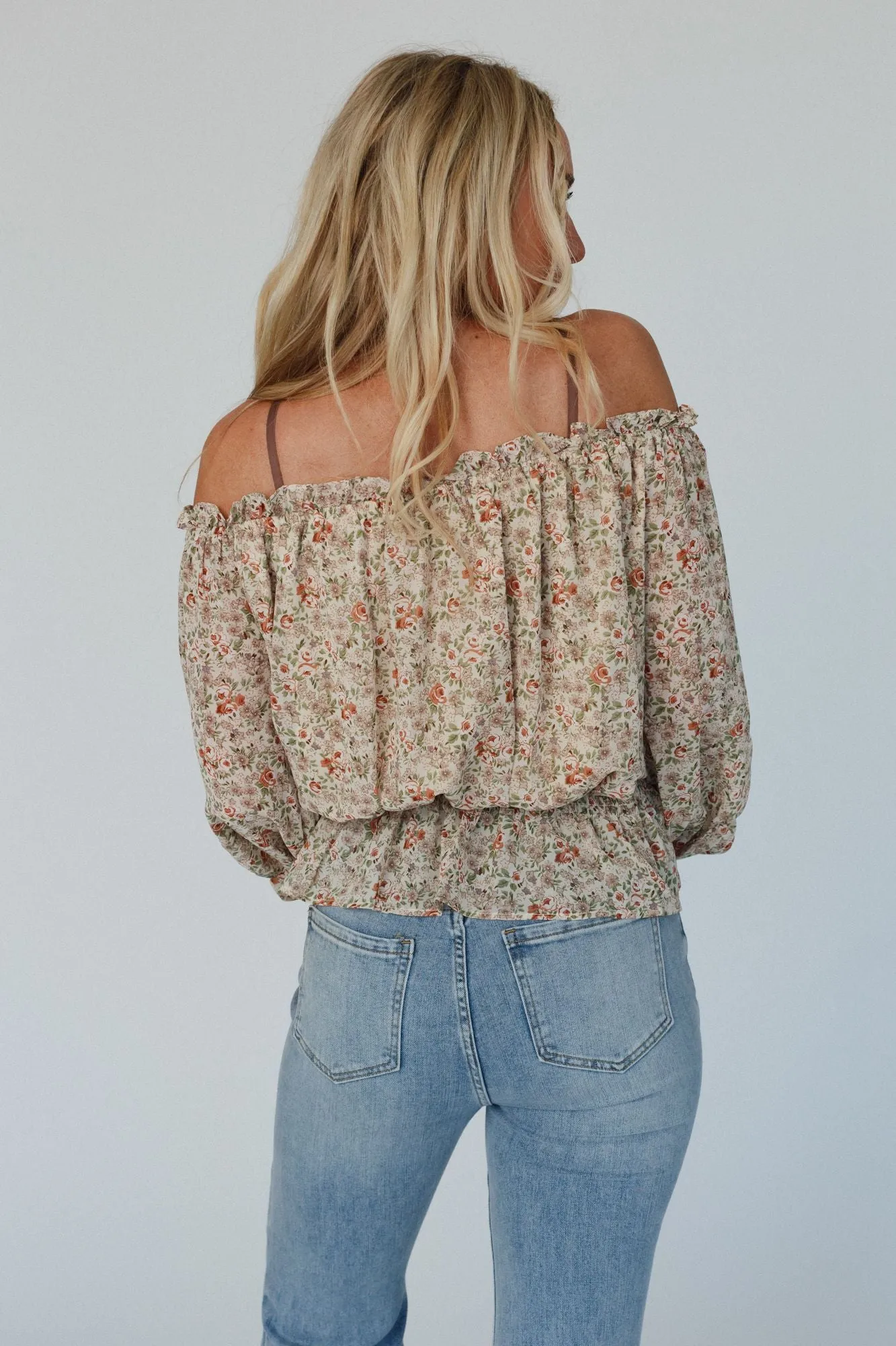 Blooms In Breeze Top - Cream