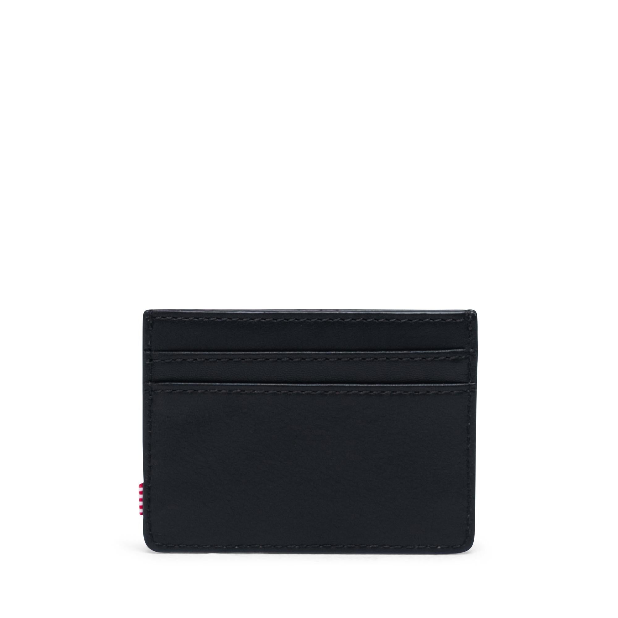 Carteira Herschel Charlie Leather RFID Black