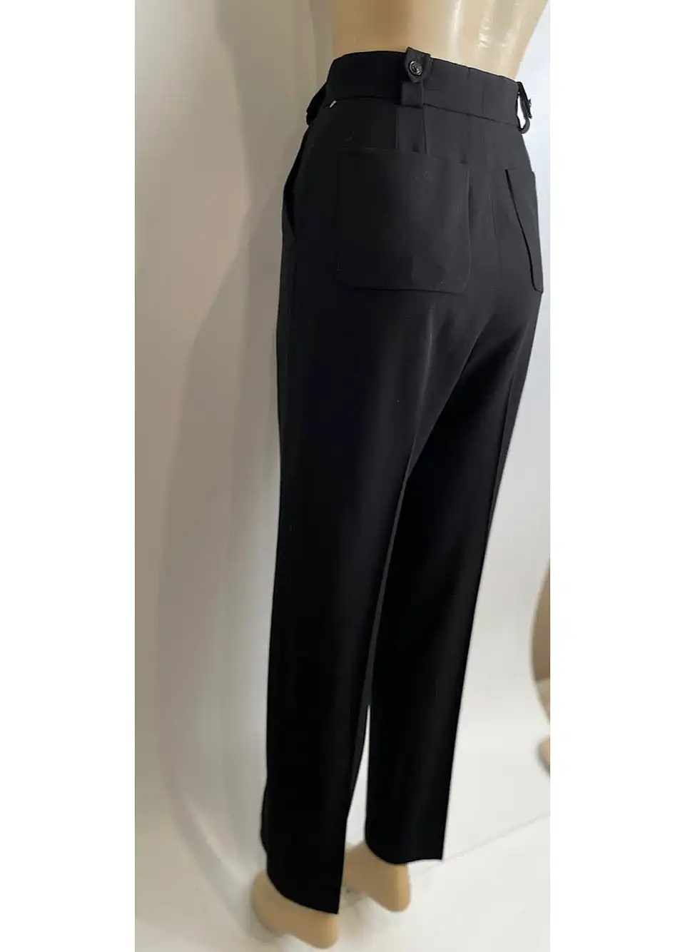 Chanel 99P 1999 Spring Black Pant Trousers FR 40