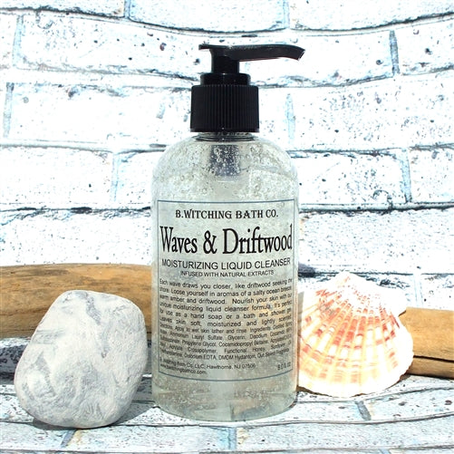 Clearance: Waves & Driftwood Body Lotion & Moisturizing Liquid Cleanser Set  by B. Witching Made in USA