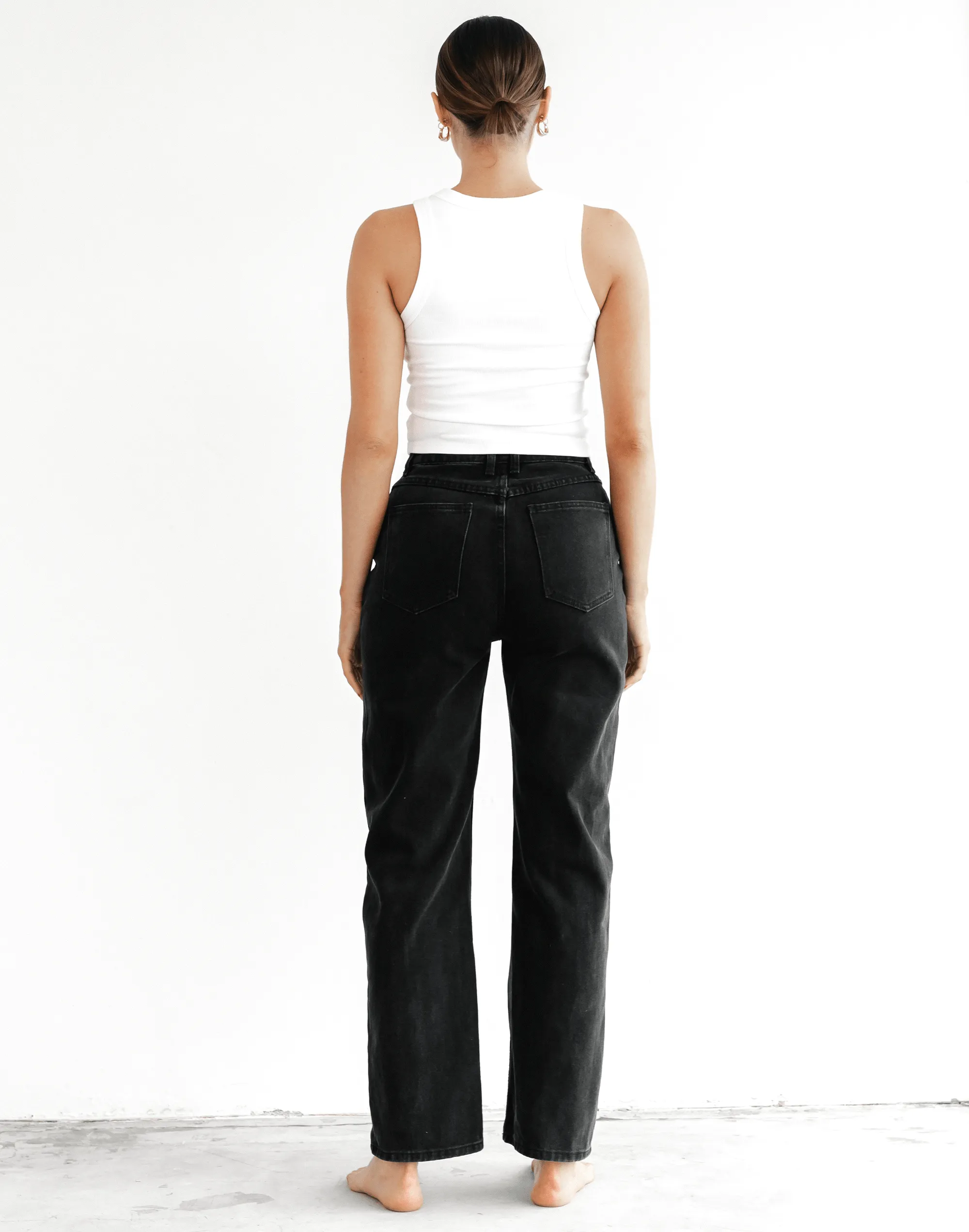 Cooper Wide Leg Jeans (Black)