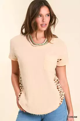 Dotted in Cream top