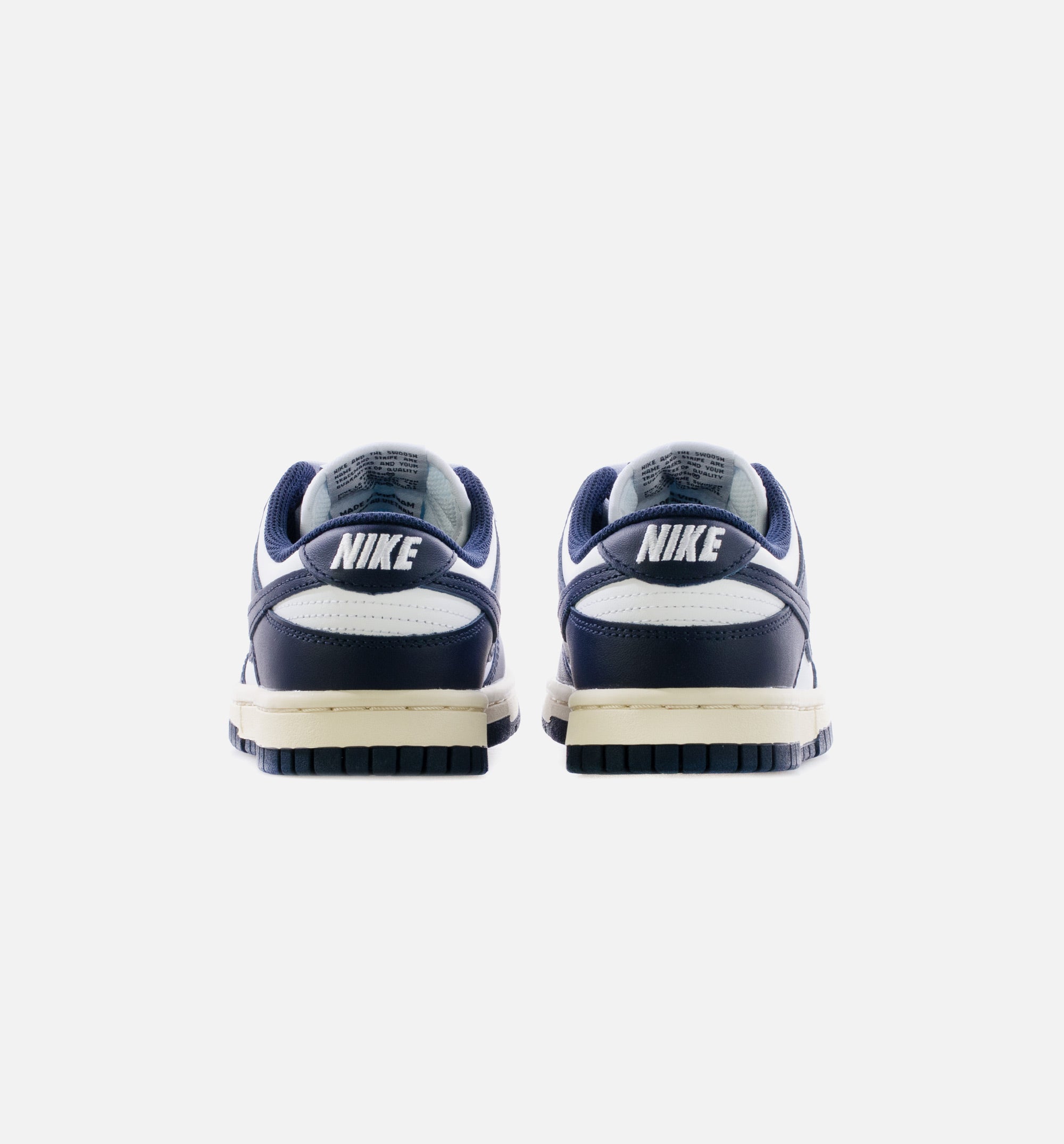 Dunk Low Vintage Navy Womens Lifestyle Shoe - White/Midnight Navy Limit One Per Customer