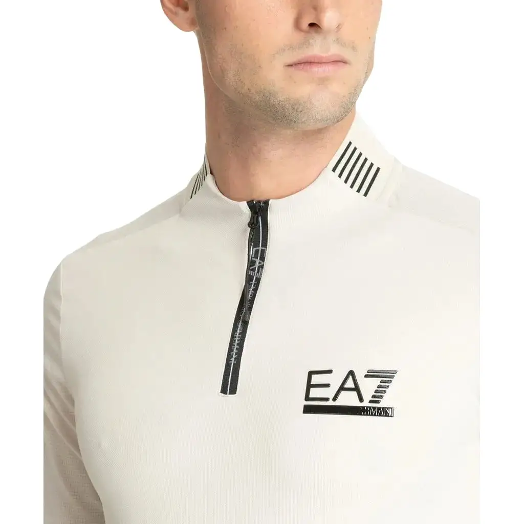 EA7 Golf Club Half-Zip Long Sleeve Polo Men