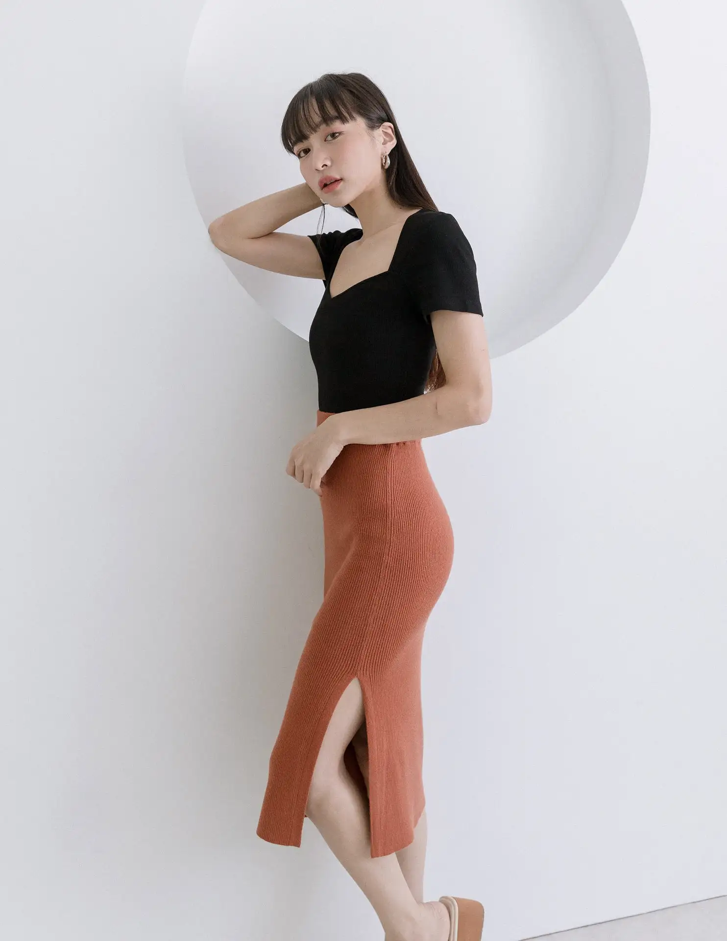 Eliza Skirt in Rust