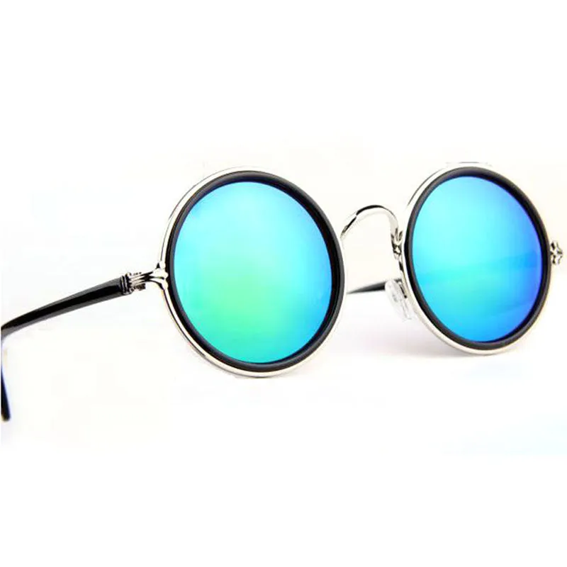 Fashion New Vintage Round Mirror Lens UV400 Sunglasses Women Men Unisex Sun Glasses PY3 SM6