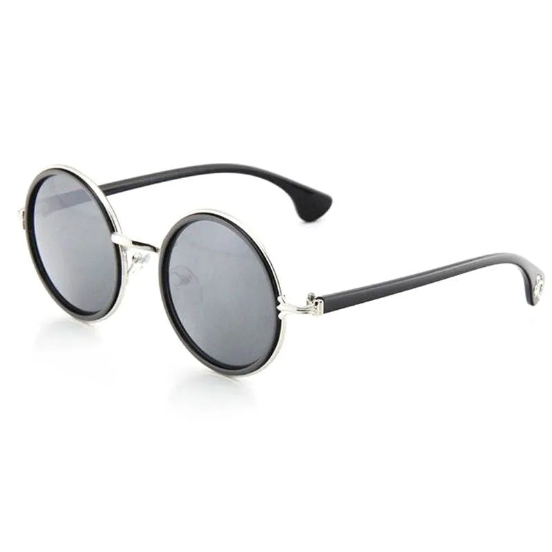 Fashion New Vintage Round Mirror Lens UV400 Sunglasses Women Men Unisex Sun Glasses PY3 SM6