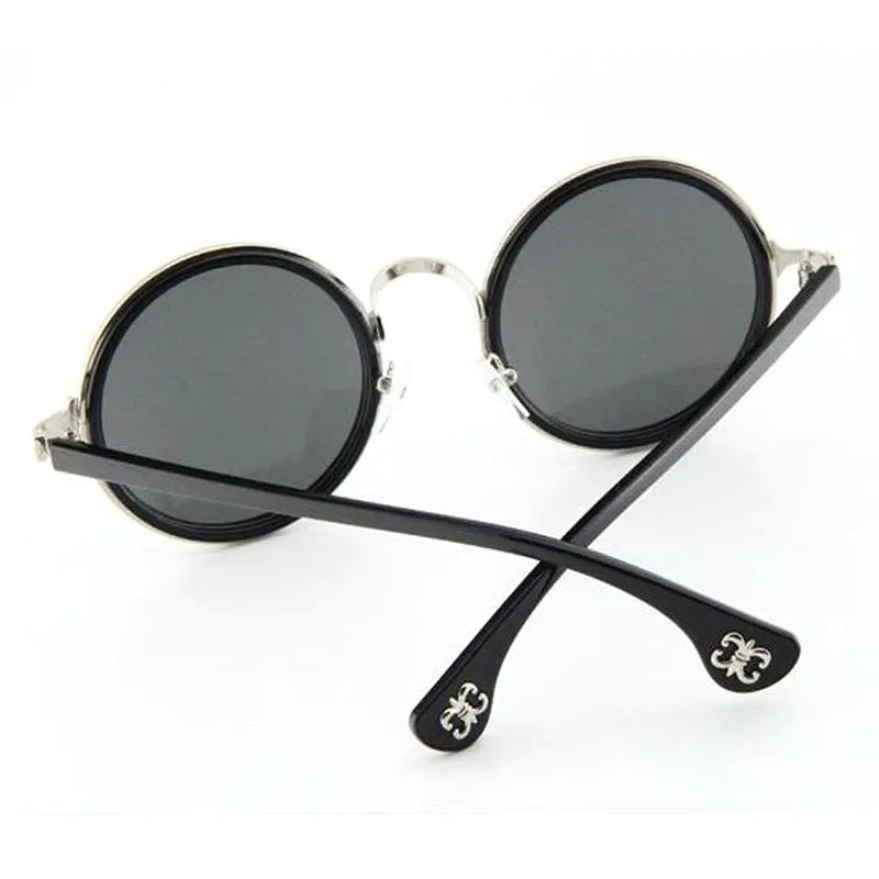 Fashion New Vintage Round Mirror Lens UV400 Sunglasses Women Men Unisex Sun Glasses PY3 SM6