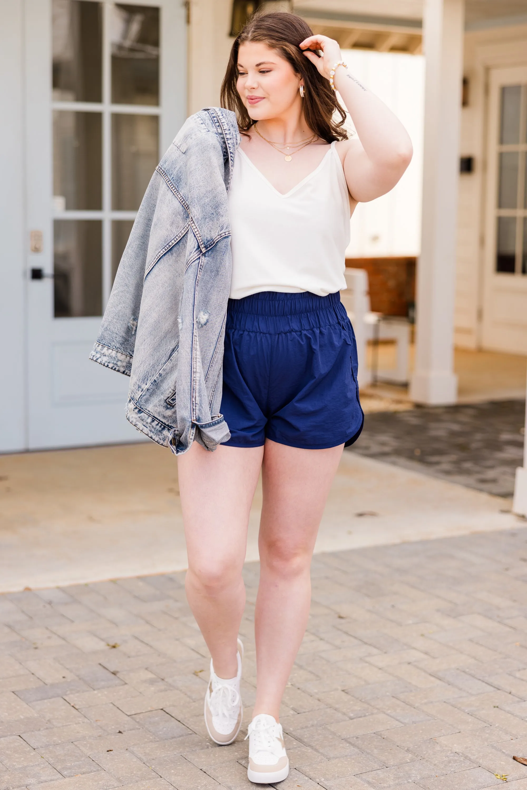 Feeling Motivated Shorts, Light Navy