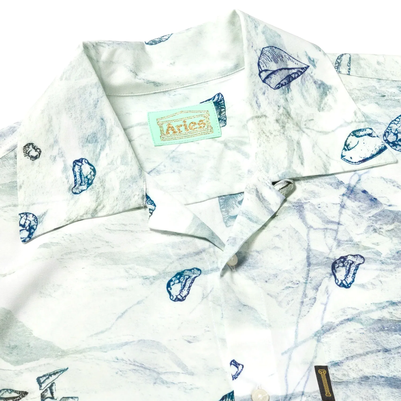 FLINTS HAWAIIAN SHIRT WHITE