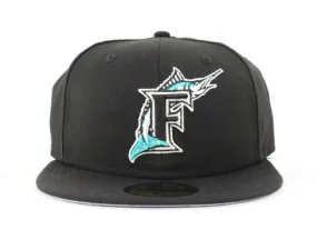 Florida Marlins 1999 Home New Era 59Fifty Fitted Hat (Black Gray Under brim)