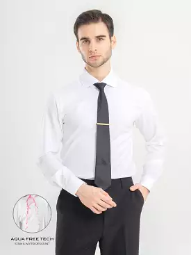 Formal Shirt - White Windsor Collar (Aqua-Free)