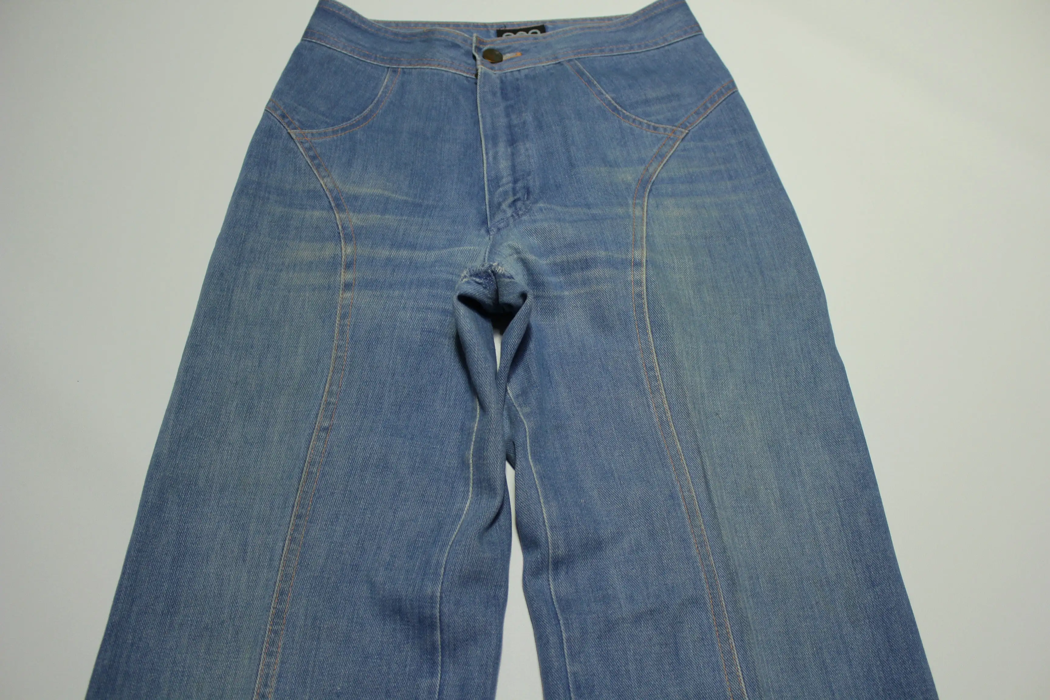 GAP Vintage 70's Denim Talon 42 Zipper Disco Flare Bell Bottom Jeans