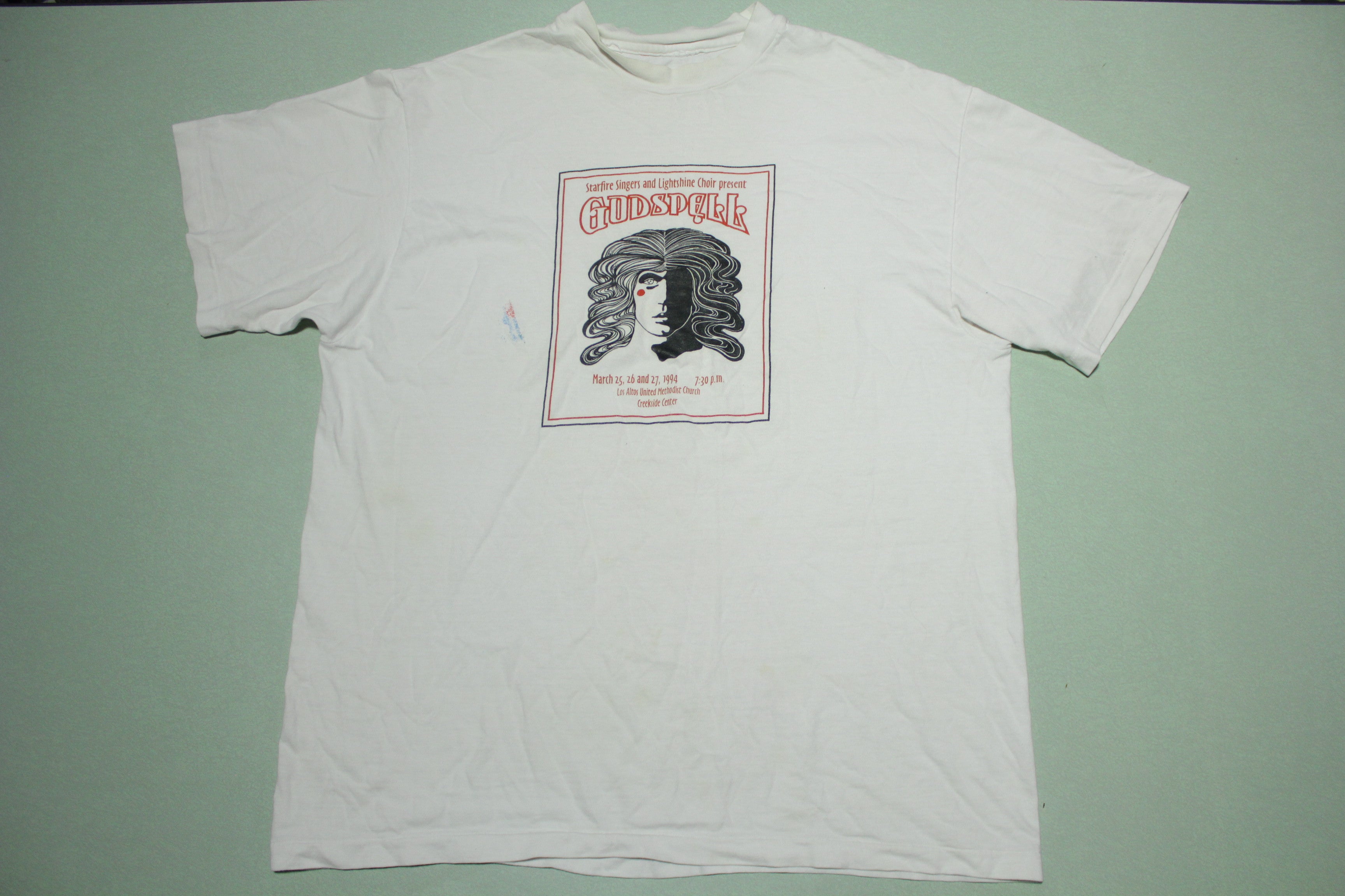 Godspell 1994 Vintage 90's Starfire Singers Choir Event T-Shirt