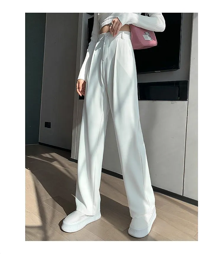 High-Waist Wide-Leg Dress Pants dd24