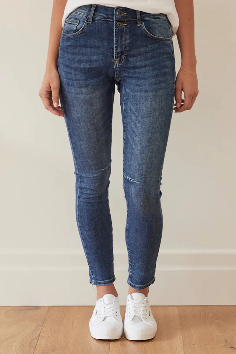 Italian Star Emma Stretch Jeans Dark Wash