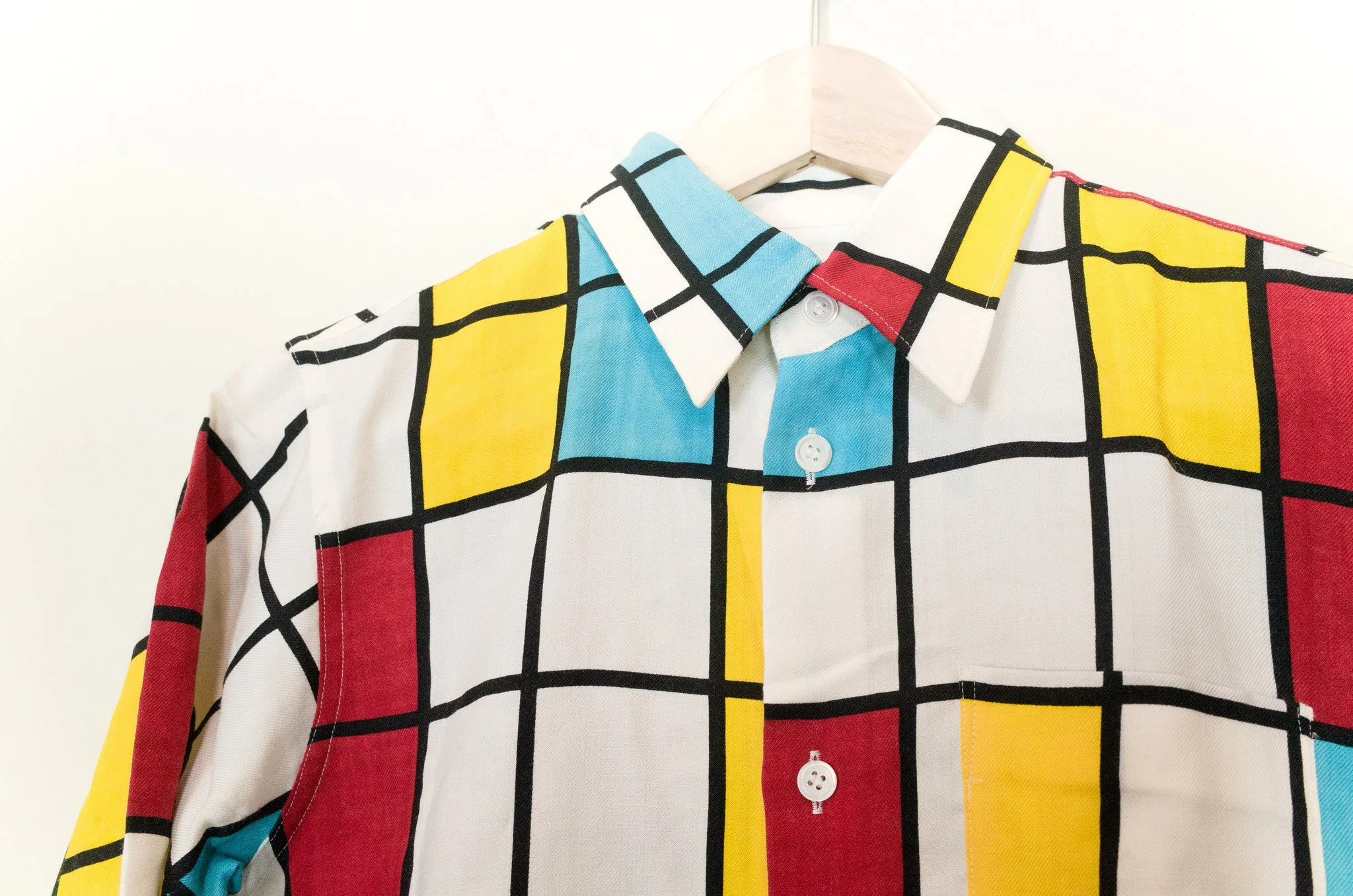 Junya Watanabe 2001 Mondrian Print Shirt