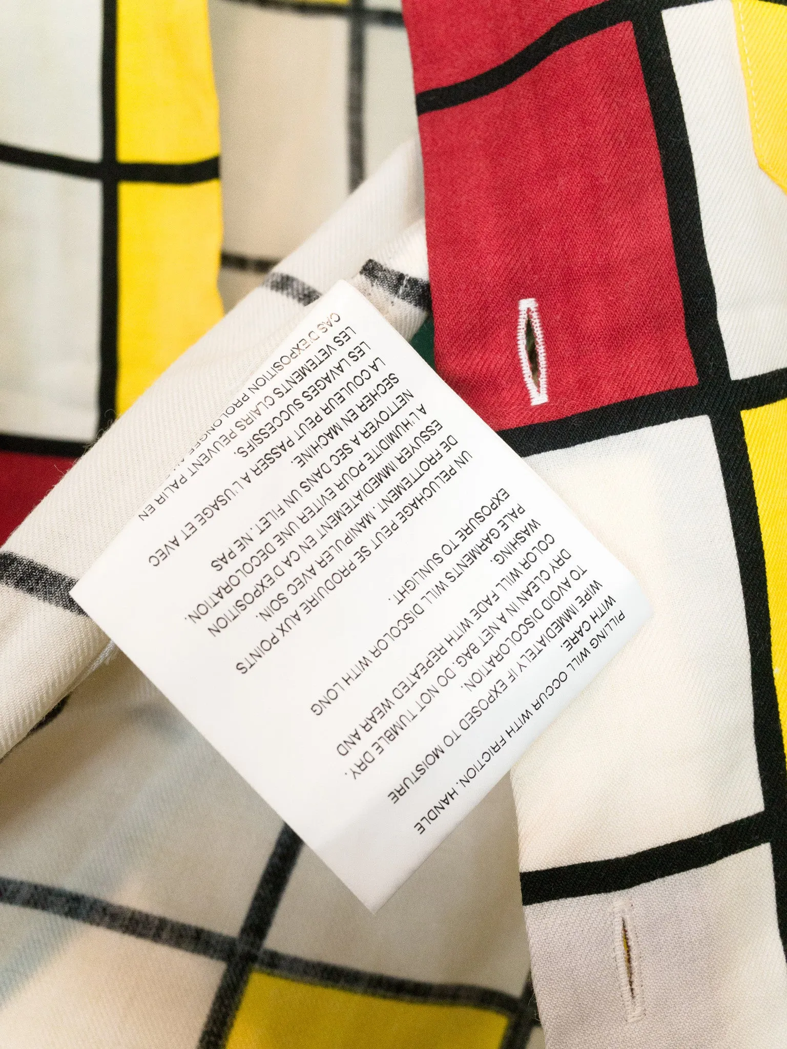 Junya Watanabe 2001 Mondrian Print Shirt