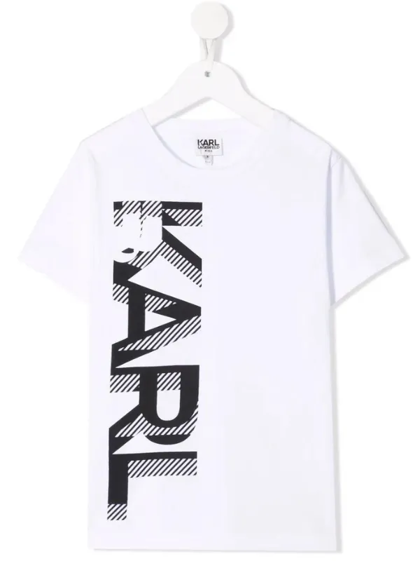 Karl Lagerfeld T-Shirt Vertical White