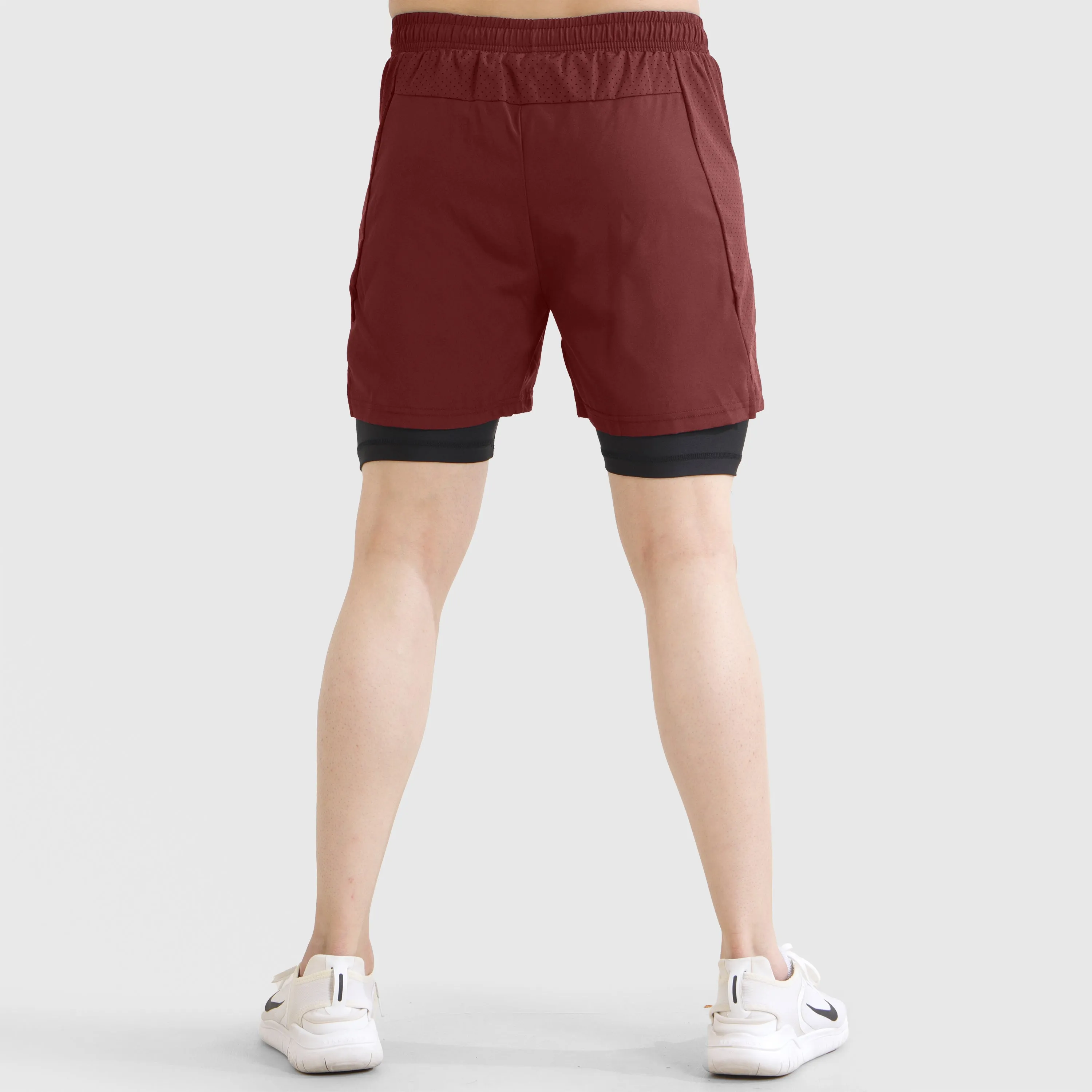 Laser Grip Shorts (Maroon)