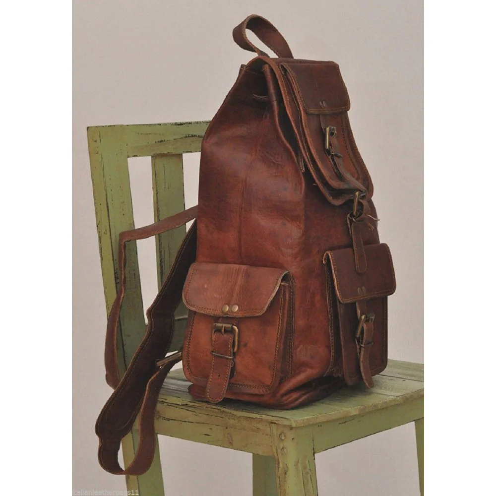 Leather Classy Retro/Vintage Dapper Rucksack/Backpack for Men and Women