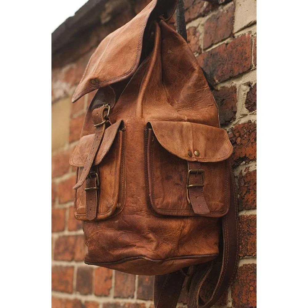 Leather Classy Retro/Vintage Dapper Rucksack/Backpack for Men and Women