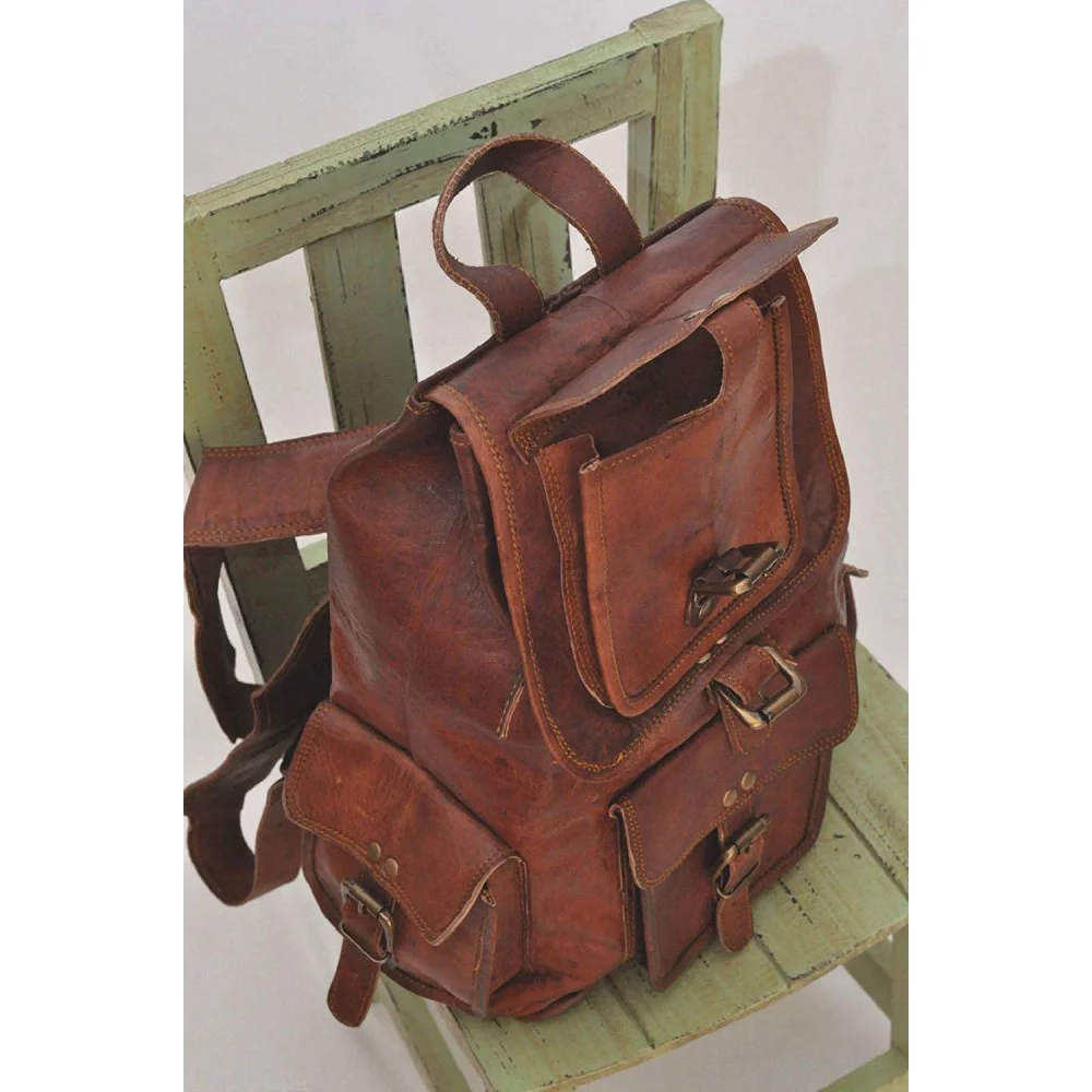 Leather Classy Retro/Vintage Dapper Rucksack/Backpack for Men and Women