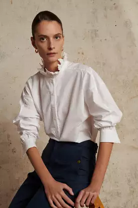 Louise White Cotton Shirt