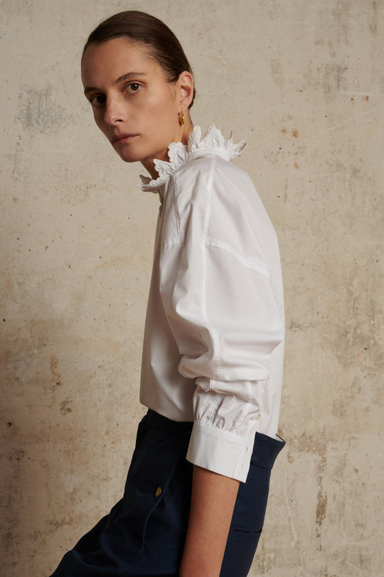 Louise White Cotton Shirt