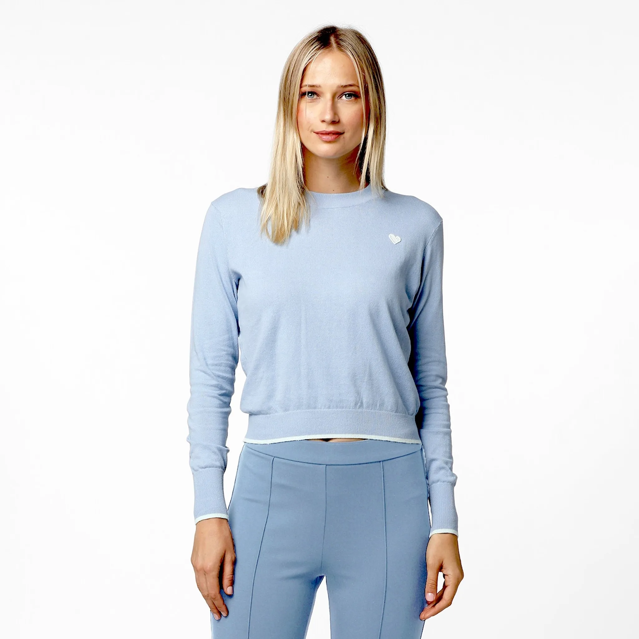 LU COTTON SWEATER - SKY BLUE