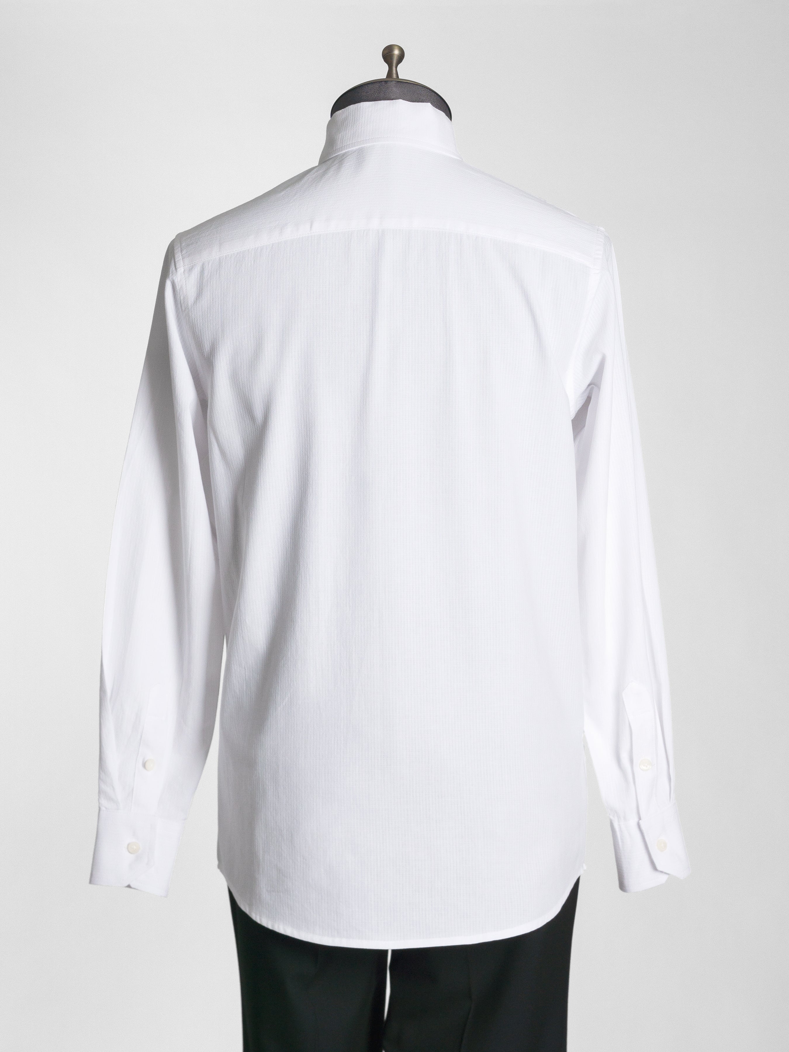 Luca Formal Shirt - White One-Piece Collar