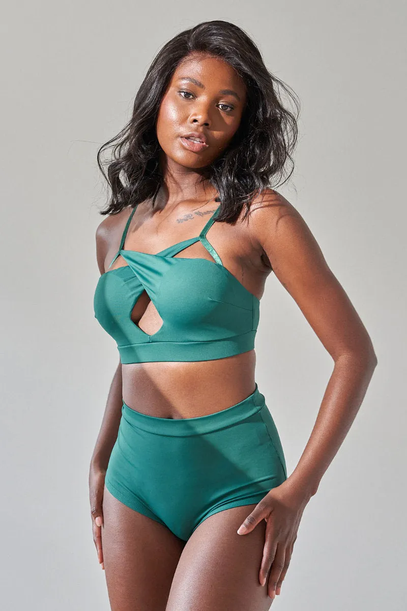 Lunalae Cleo Top - Recycled Emerald