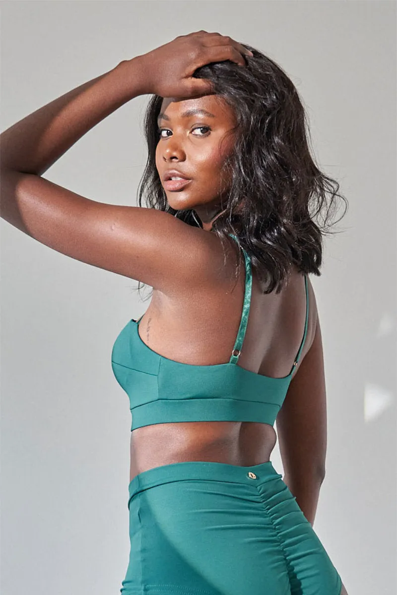 Lunalae Cleo Top - Recycled Emerald