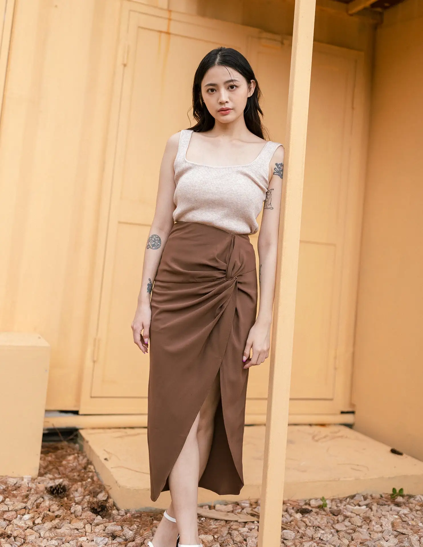 Maribel Skirt in Brown