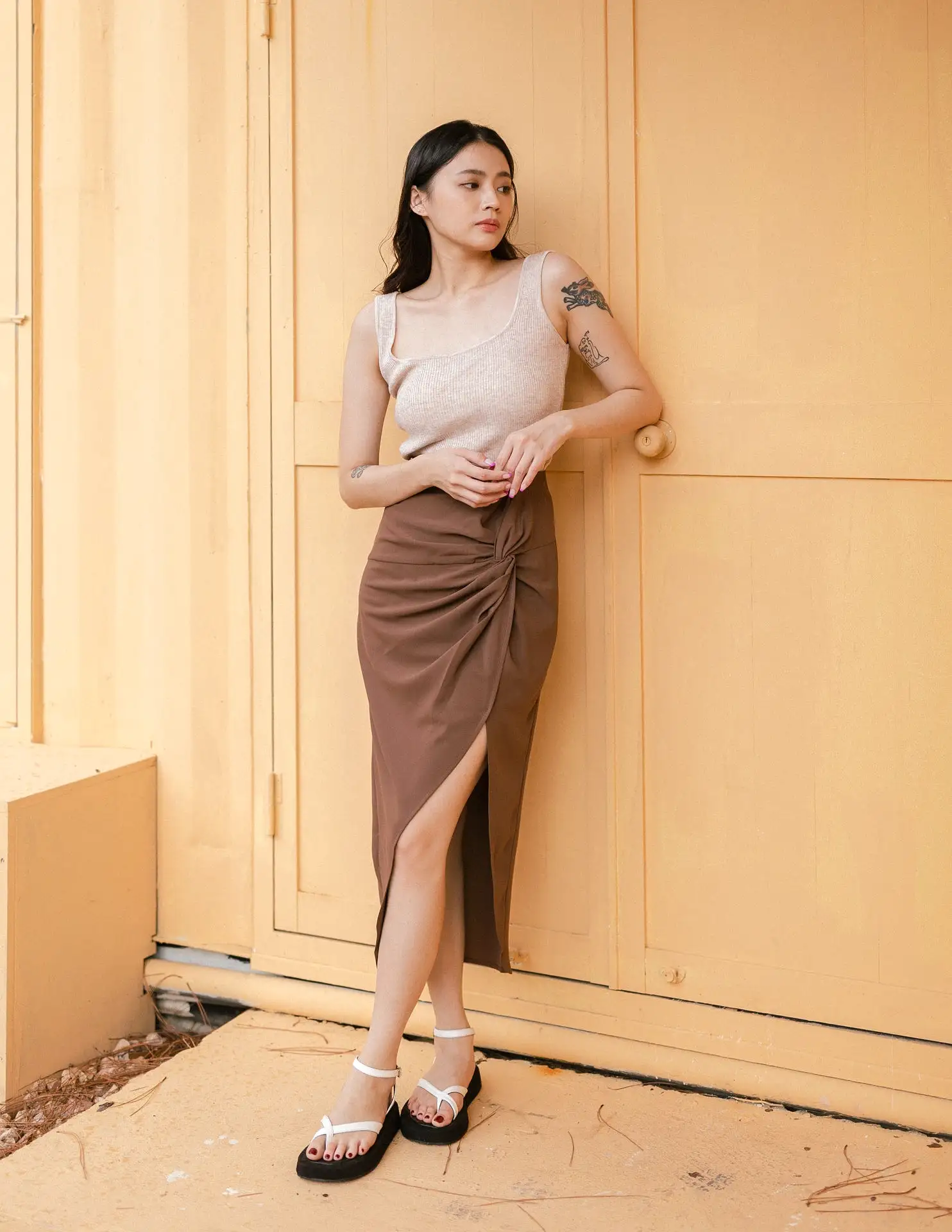 Maribel Skirt in Brown