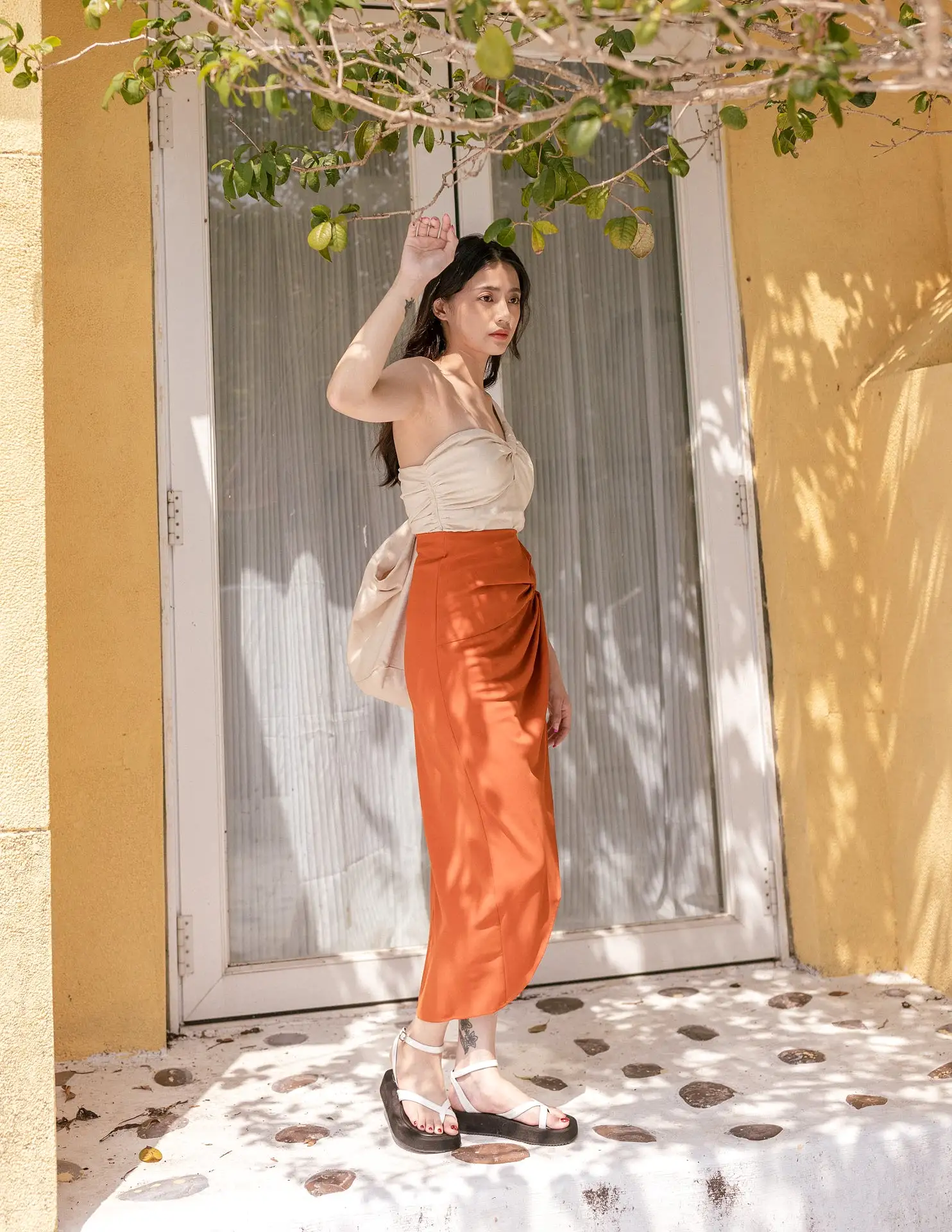 Maribel Skirt in Terracotta