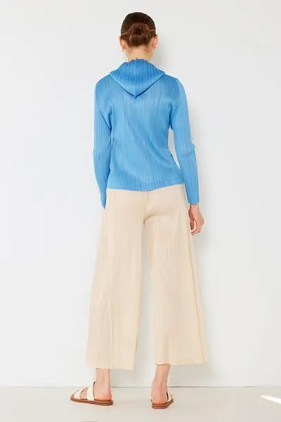 Marina West Swim Pleated Wide-Leg Pants with Side Pleat Detail